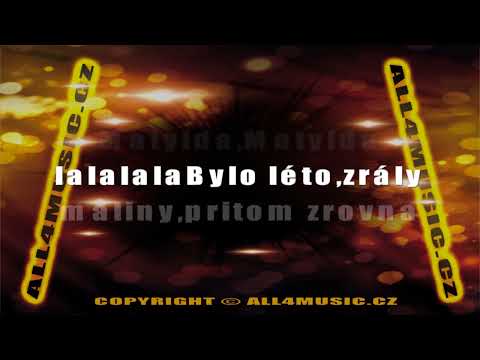KJ1586 CHLADIL MILAN-Matylda megamix (Karaoke verze)