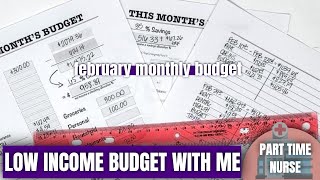 FEBRUARY 2021 MONTHLY BUDGET WITH ME: $2000 Budget | February Low Budget Setup | KeAmber Vaughn