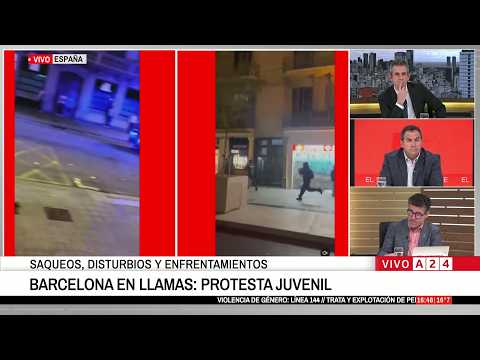 🔴 INTENTO DE SAQUEO Y MÁXIMA TENSIÓN EN BARCELONA