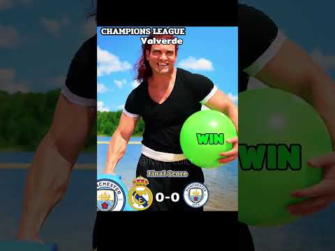 Match Result | Real Madrid Defeated Man City 🤣😂 #championsleague #realmadrid #manchestercity #winner