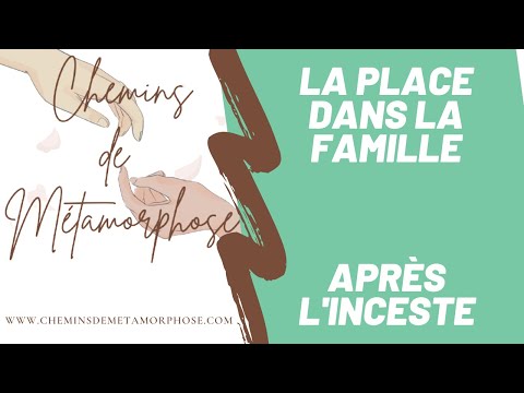 La place dans la famille après l'inceste et les abus sexuels📍