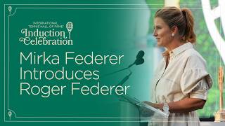 Mirka Federer Presents Inductee Roger Federer at the 2026 Induction Ceremony
