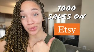 What I Learned After One Year On Etsy | 1000 Sales in One Year