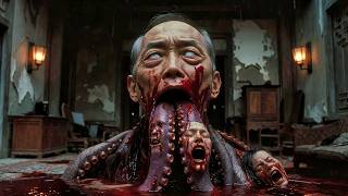 Terrifying possession! An evil spirit warps into a tentacled beast and takes over an old man!