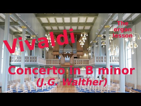 Antonio Vivaldi Organ concerto in B minor / h moll arr J G  Walther (once attr. Meck)