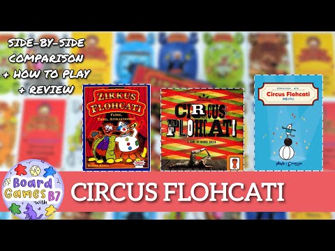 Circus Flohcati, AMIGO vs. Grail Games vs. Playte Versions - Side-By-Side Comparison, Tutorial & Review