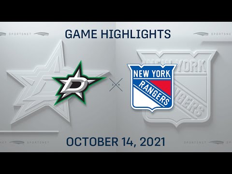 NHL Highlights | Stars vs. Rangers - Oct. 14, 2021