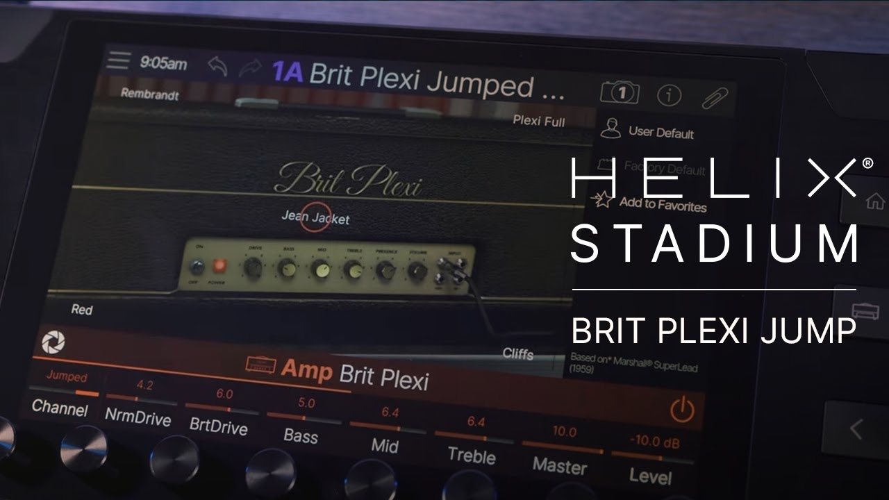 Line 6 Helix Stadium | Stadium Tour | Sound Sample | Brit Plexi Jumped - YouTube