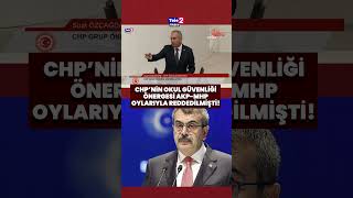 CHP'nin okul güvenliği önergesi AKP ve MHP oylarıyla böyle reddedilmiş