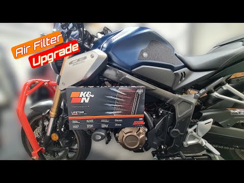 Honda CB650R K&N Air Filter upgrade and Fuel Tank Removal