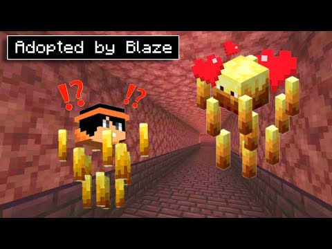 ADOPTED by BLAZE in Minecraft PE!! 🤯