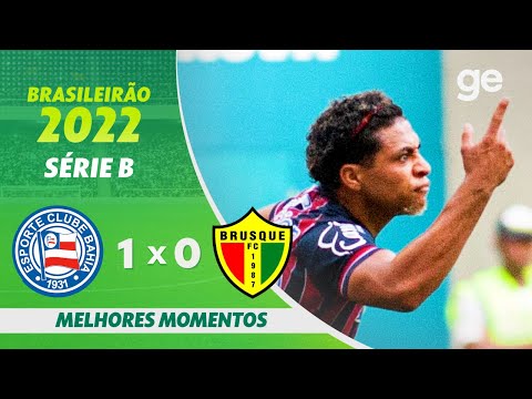 Gols e lances de Bahia x Brusque