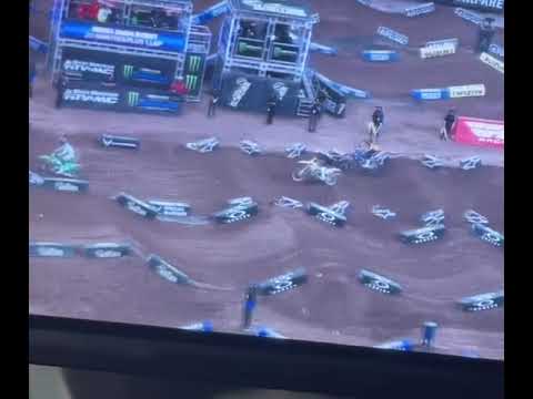 Dylan Ferrandis Big Crash at Houston Supercross