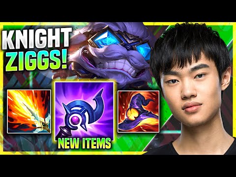 KNIGHT PICKS ZIGGS WITH NEW ITEM LUDEN'S TEMPEST! - TES Knight Plays Ziggs Mid vs Viktor!