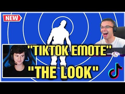 STREAMERS REACT TO THE LOOK EMOTE in Fortnite ITEMSHOP (BALENCIAGA Dance)