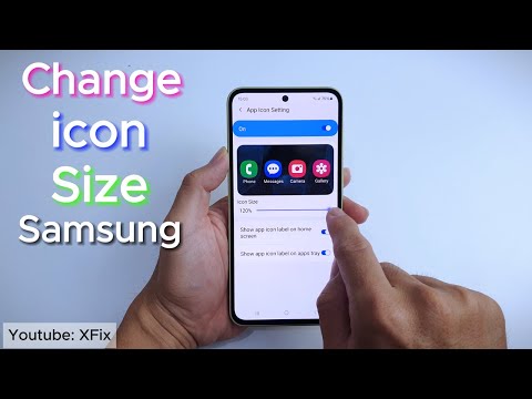Change icon size on Samsung Phone