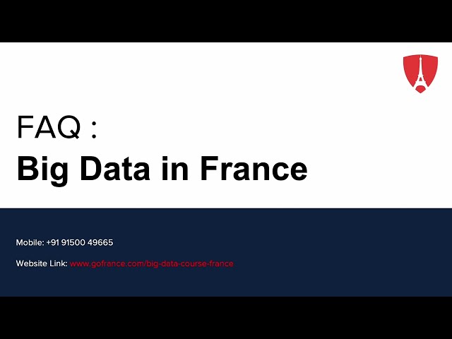 FAQ : Big Data in France