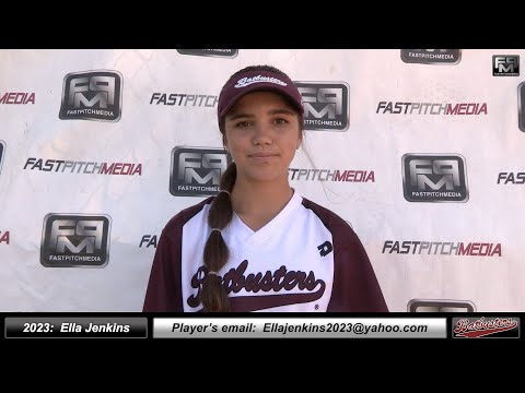 2023 Ella Jenkins 4.0 GPA - Slapper, Middle Infield & Outfield Softball Skills Video Batbuster Gomes