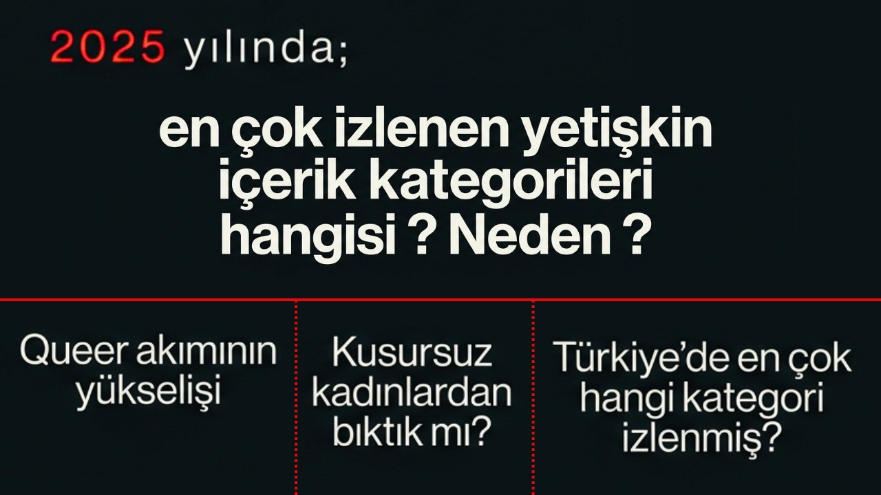 2025- Pornografi - Mastürbasyon / Pornografi İstatistikleri