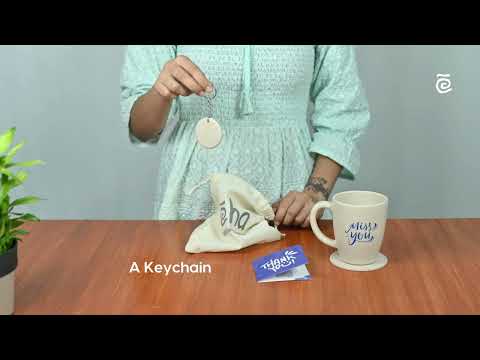 Earth friendly diwali gift hampers 300 ml diya printed mug,c...