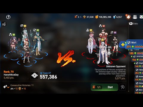 Epic Seven Arena. Ultra easy offense against Los, Light tene, Ml Hwayoung and Setsuka.