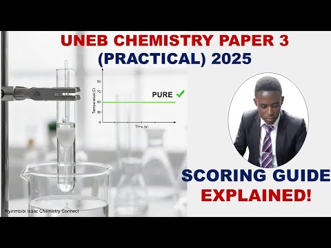 UNEB Chemistry Paper 3 (2025) Scoring Guide — Fully Explained