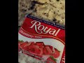 How to make a Royal jello or gelatin ! كيفية صنع رويال جيلو أو جيلاتين