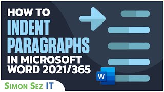 How to Indent Paragraphs in Microsoft Word 2021/365