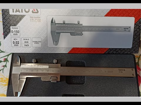 Штангенциркуль YATO 150 мм, точность 0,02 мм (YT-7200) Штангенциркуль YATO 150 мм, точность 0,02 мм (YT-7200)