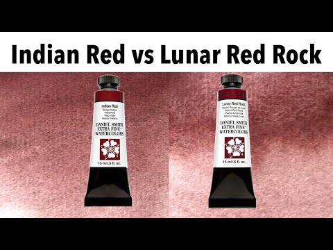 Daniel Smith PR101 -  Indian Red vs Lunar Red Rock