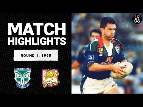 Auckland Warriors v Brisbane Broncos | Round 1, 1995 | Classic Match Highlights