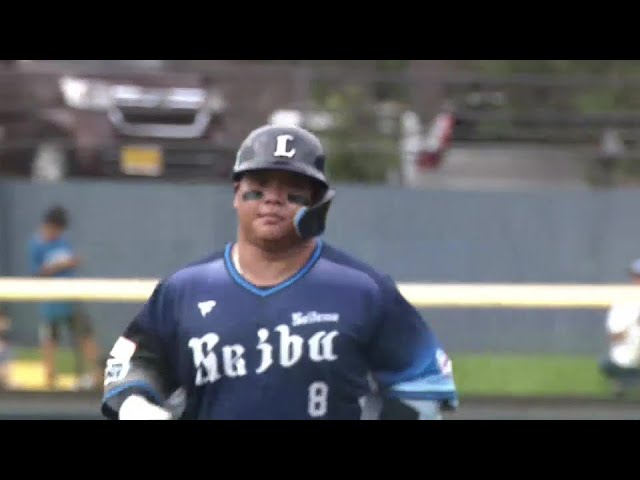 【ファーム】簡単には終わらない!! ライオンズ・渡部健人 レフトへのソロホームランを放つ!!  2024年9月21日 北海道日本ハムファイターズ 対 埼玉西武ライオンズ