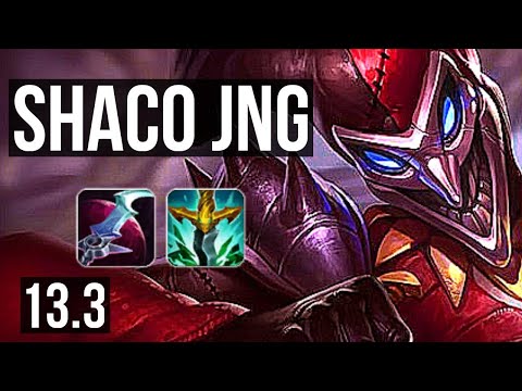 SHACO vs KINDRED (JNG) | 4.8M mastery, 8/0/0, 2600+ games, Legendary | KR Master | 13.3