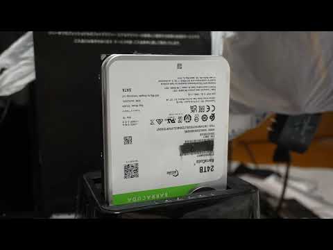 Seagate BarraCuda COMPUTE 24TB HDD ST24000DM001 シーク音をチェック #Seagate #HDD