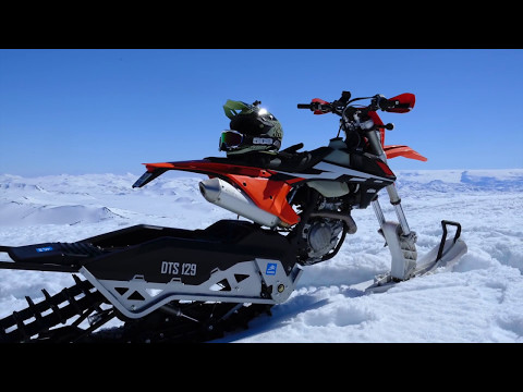 Camso DTS snowbikes and SxS on a active Volcano