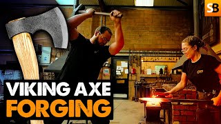 We Made Some Viking Axes (and fought each other!) | Oldfield Forge Experience