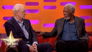 Sir Michael Caine & Morgan Freeman Discuss Acting Techniques | The Graham Norton Show video