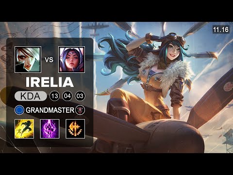 G2 Wunder Irelia Top vs Riven - EUW Grandmaster Pach 11.16