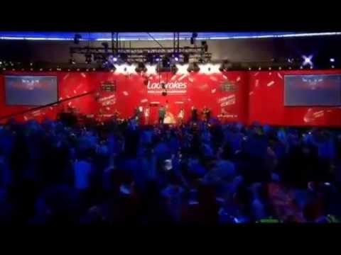 James Wade gets hit in the balls