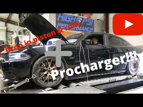 2017 Charger 6.4 drop in pistons and Procharger install!!!