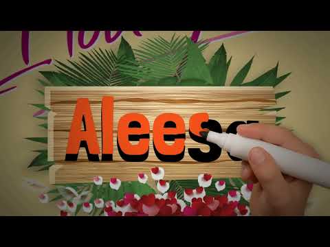 Aleesa Name Art Love Whatsapp Status | Aleesa Couple Name Video #NameArt #Aleesa #shorts