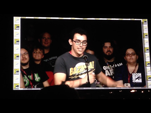 Kevin Smith in Hall H for San Diego Comic Convention and Tusk Trailer