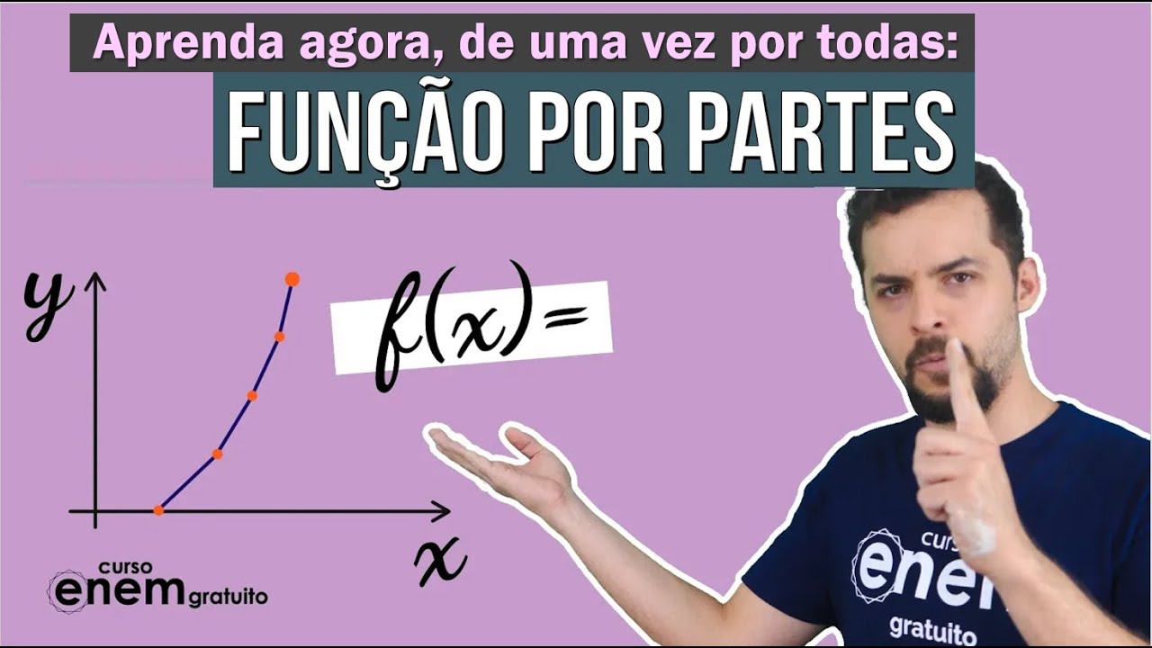 FUNÇÃO POR PARTES: regra, como interpretar e resolver | Matemática para o Enem. Lucas Borguesan