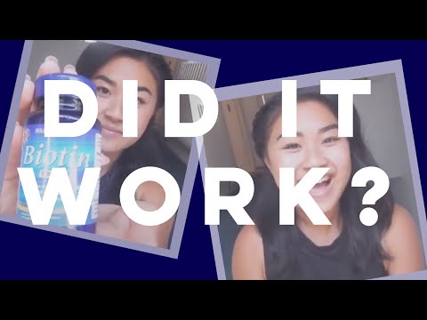 I tried biotin tablets for one month #biotin #hair