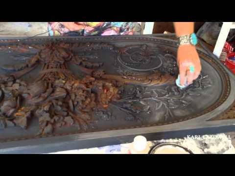 Chalk Paint Iron & Faux Rust Trailer