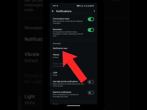How To Change Whatsapp Notification Tone | Whatsapp Notification Tone Kaise Change Kare #shorts