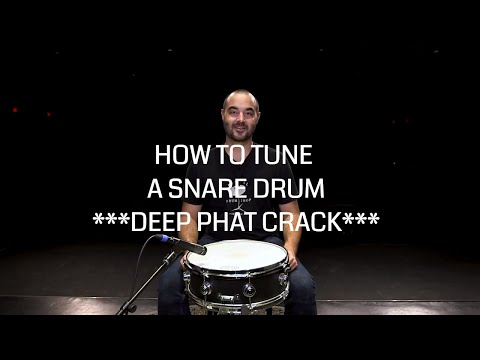 How To Tune A Snare Drum To have a DEEP PHAT CRACK!!!