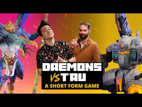 Tau Empire vs Chaos Daemons – Warhammer 40k Short Format Battle Report