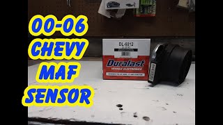 Mass Airflow Sensor Removal & Installation 00-06 Chevy
