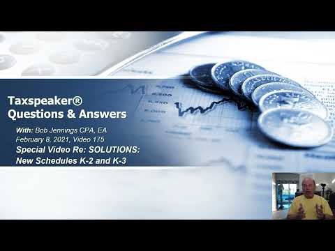 TaxSpeaker's Solution to IRS's New Form K-2 and K-3...